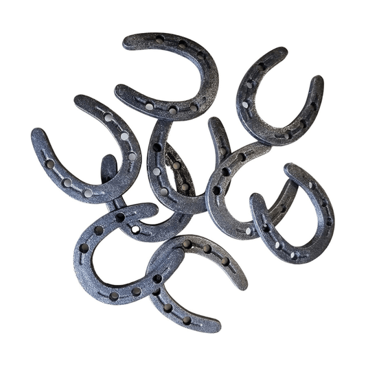 Carver's Olde Iron Horseshoes for Crafts and Decorations – Mini Zinc Horseshoes Set Horseshoes Set Carver's Olde Iron