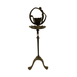 Cast Iron Dancing Lady Ashtray Standing w/handle portable vintage cigar cigarette Ashtrays Carvers Olde Iron