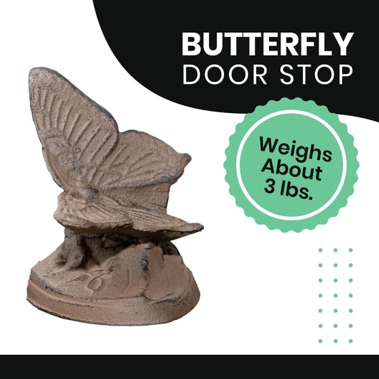 Cast Iron Butterfly Door Stop Carver's Olde Iron