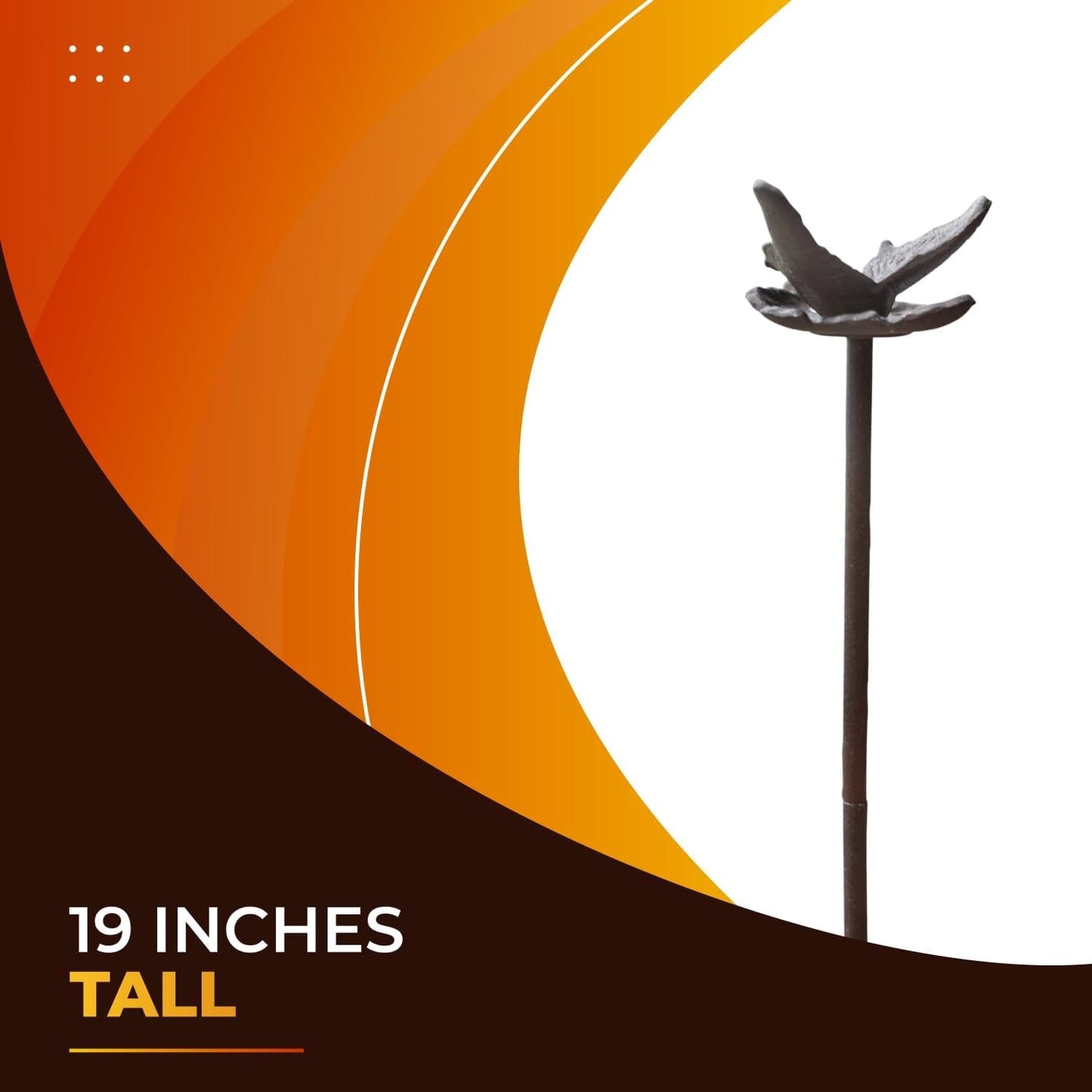 Carver's Olde Iron Hose Guide - Heavy Duty Solid Aluminum Decorative Butterfly Garden Hose Stake, 19 Inches Tall, Plants and Landscaping (1, Butterfly) Hose Guides Carver's Olde Iron