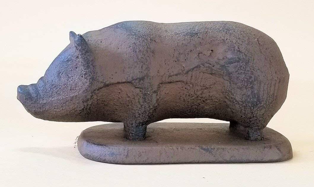 Heavy Little Piggy Cast Iron Paper Weight Door Stop door stop Carver's Olde Iron