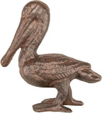 Cast Iron Pelican Decorative Door Stopper and Paperweight - Heavy Duty Door Bumper for Bottom of Door Weighing 2 lbs 3 oz Measuring 6.5'' by 6.5'' - Cute and Functional Door Stopper Door Stops Carver's Olde Iron