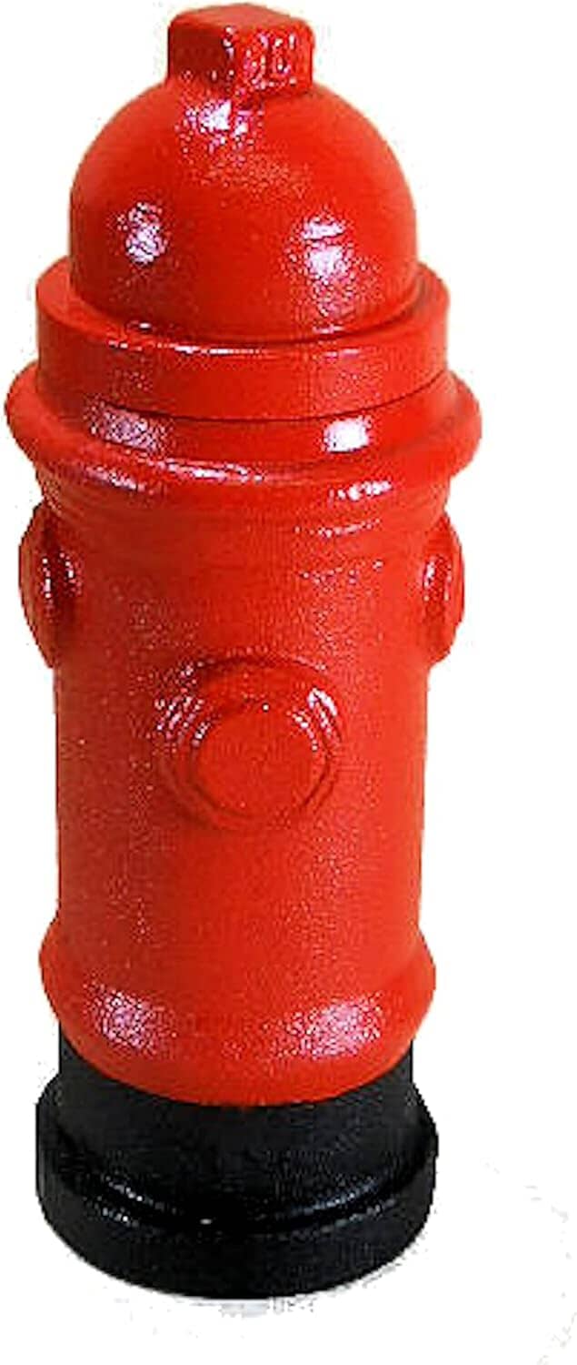 Red Cast Iron Standing Fire Hydrant Ashtray 7" Tall for Cigarette Butts Fire Hydrant Carver's Olde Iron