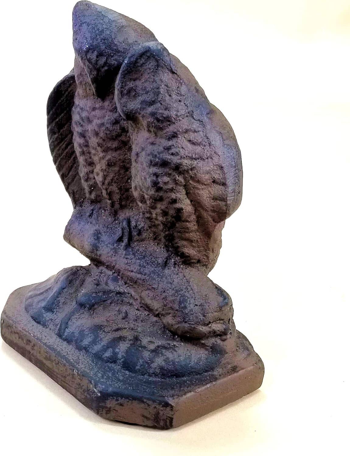 2 pc Cast Iron Owl Bookends Heavy Heirloom Bookends Carver's Olde Iron