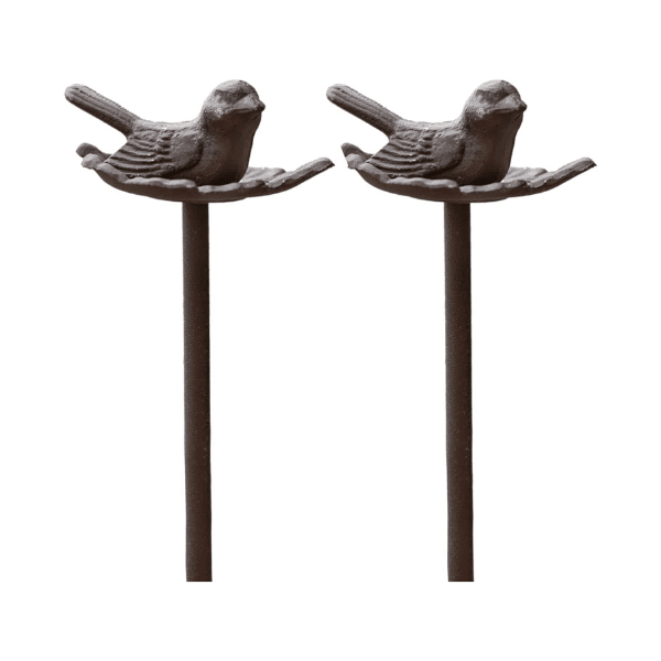 Carver's Olde Iron 2 Piece 19" Aluminum Water Hose Guides for Garden, Plants and Flower Beds - Bird Water Hose Guides Carver's Olde Iron