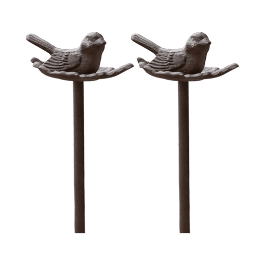 Carver's Olde Iron 2 Piece 19" Aluminum Water Hose Guides for Garden, Plants and Flower Beds - Bird Water Hose Guides Carver's Olde Iron