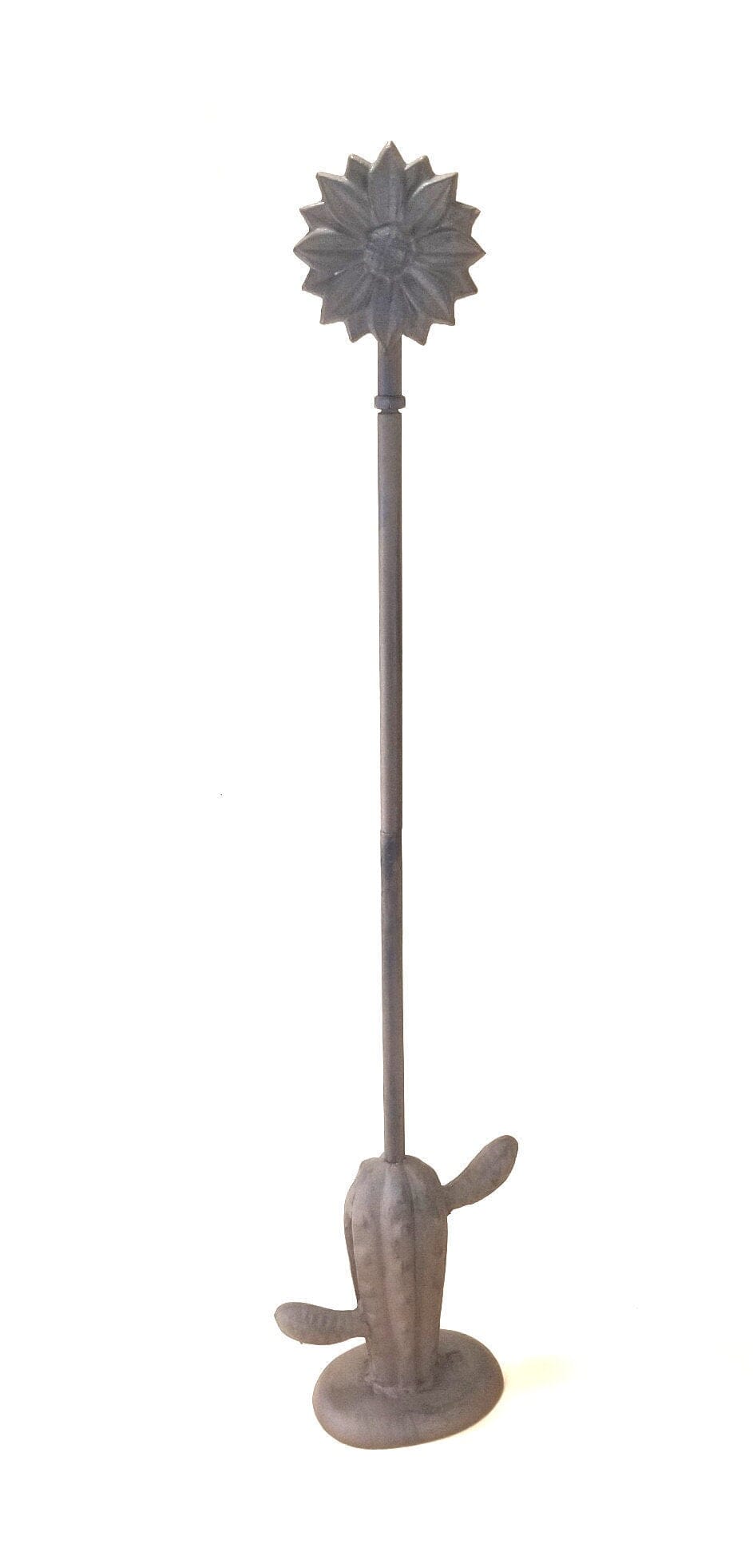 Cast Iron Cactus and Sunflower Door Stop Stand 25