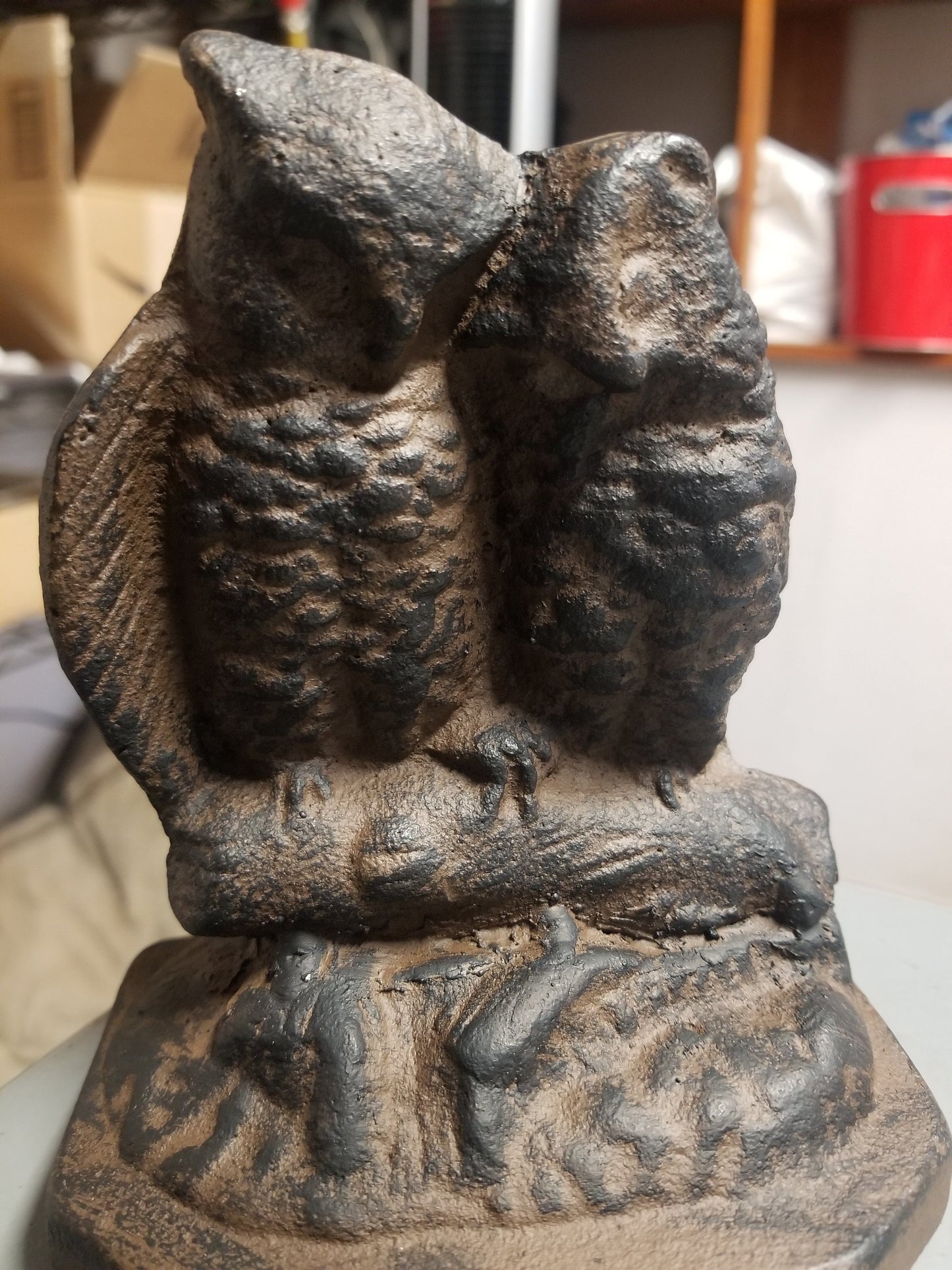 Cast Iron Owls Door Stop Vintage style Doorstops Carvers Olde Iron