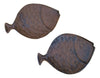 2 pc Cast Iron Goldfish Bowl serving tray display Centerpieces & Table Décor Carvers Olde Iron 