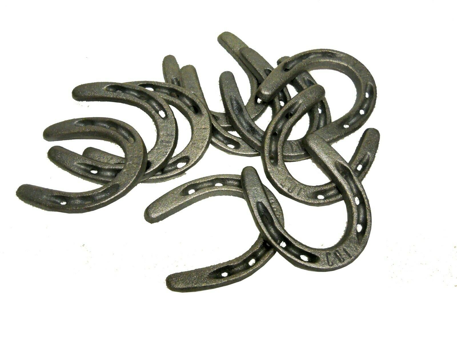 40 pc Pony Size Cast Iron Horseshoes for Crafting 3 1/2