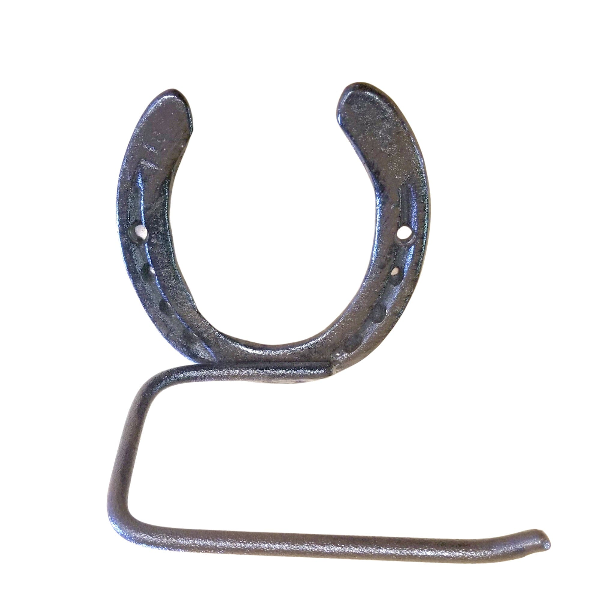 Horseshoe Toilet Paper Holder Rustic Brown w/hardware