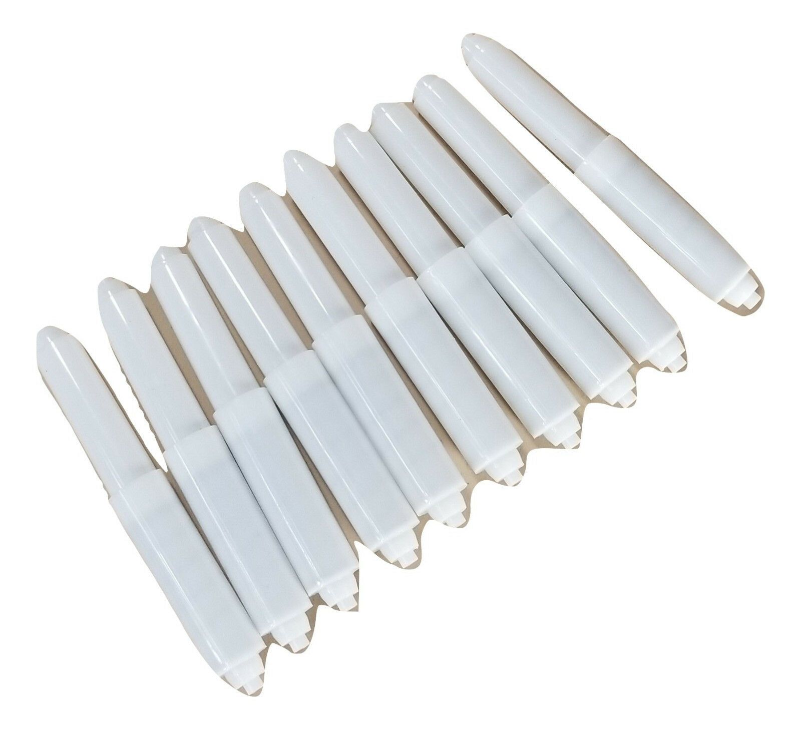 10 pc White plastic Toilet paper rollers for large crafting projects