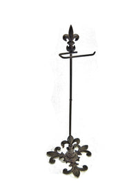 Cast Iron Butterfly Towel Bar 24"  Rustic Brown Finish
