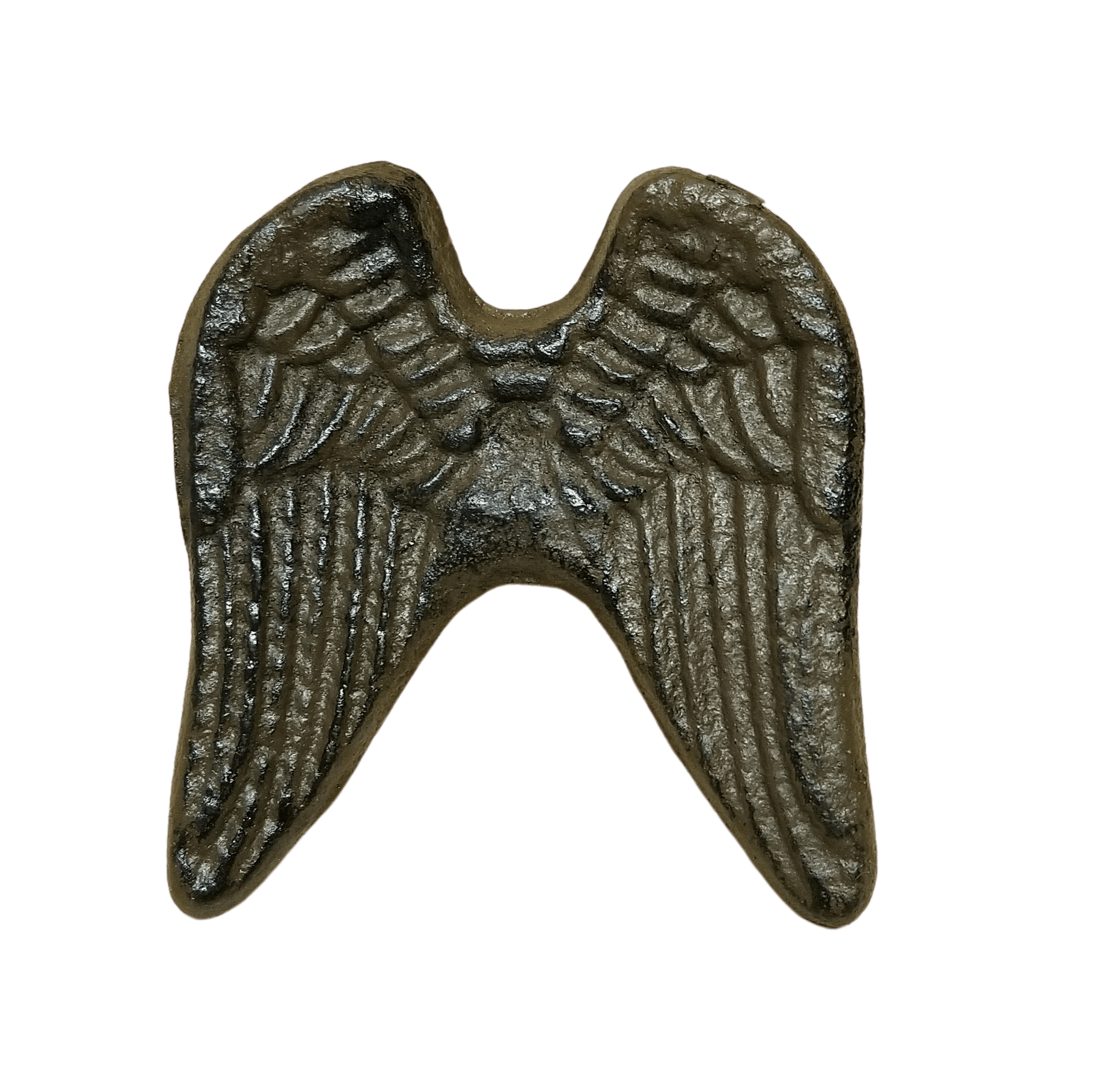 2 pc Cast Iron Angel Wing Drawer Cabinet knobs Pulls