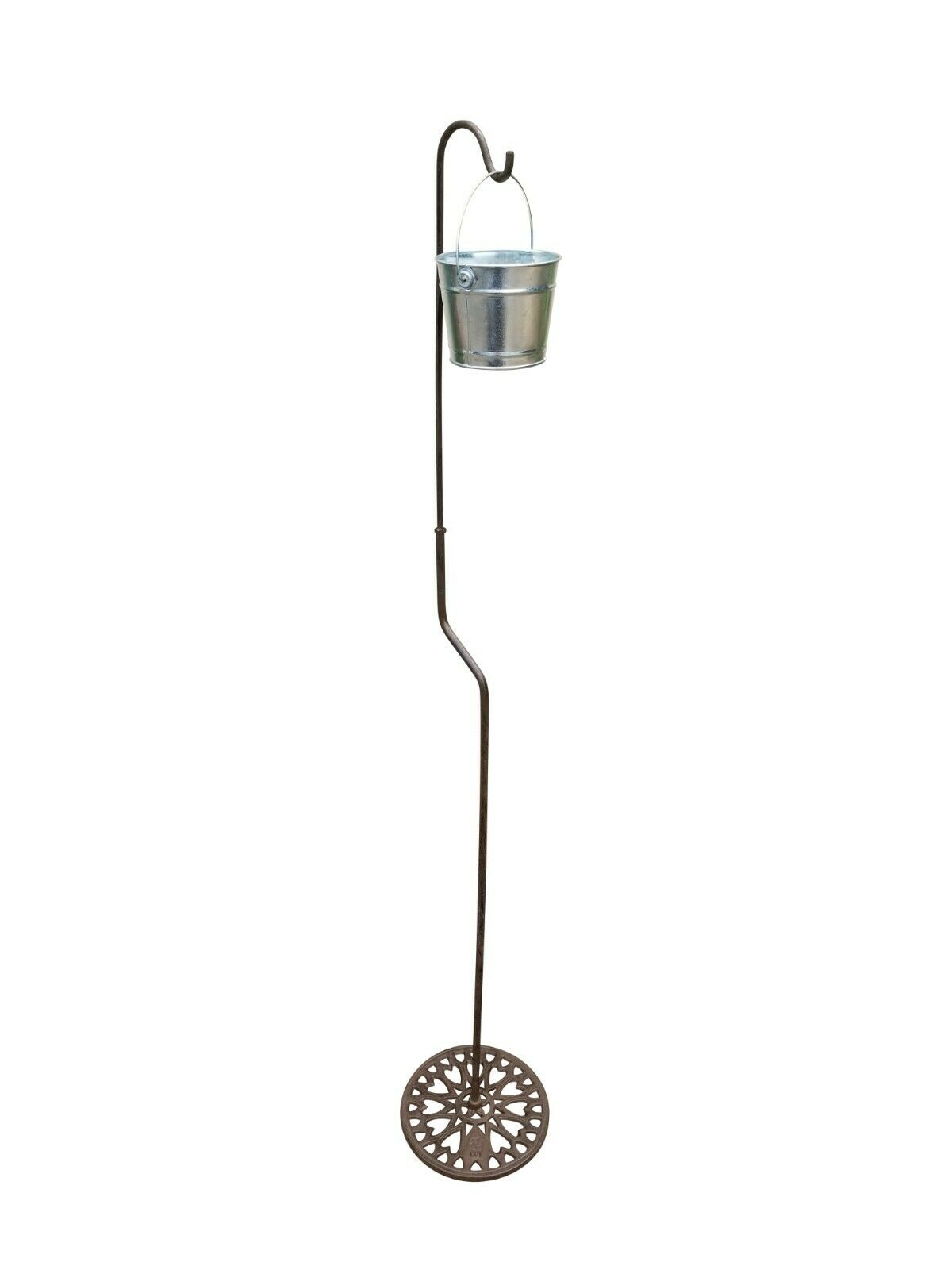 Shepherds Hook Planter or Ashtray Portable Adjustable Cast Iron Floral Weddings