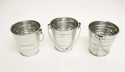 3 pc Galvanized Bucket w/Handle 1 Qt -128