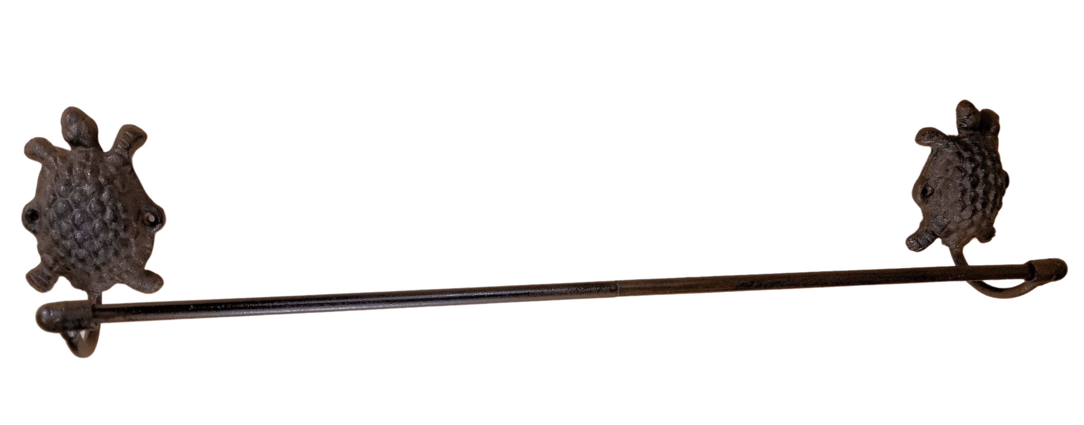 Cast Iron Turtle Towel Bar 24