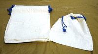 10 pc Muslin Draw String bags 8 x 7 inches