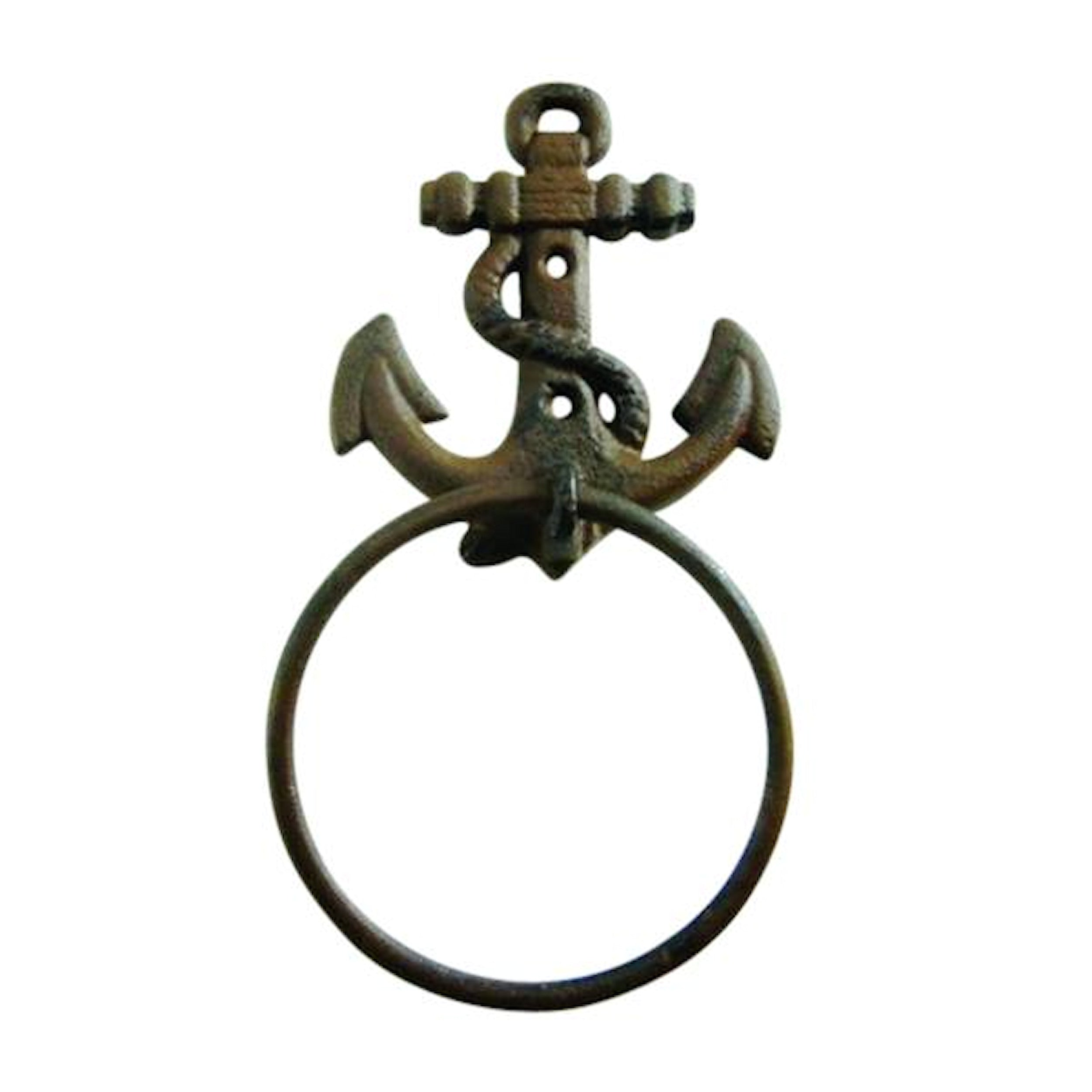 Cast Iron Anchor Towel Ring 4