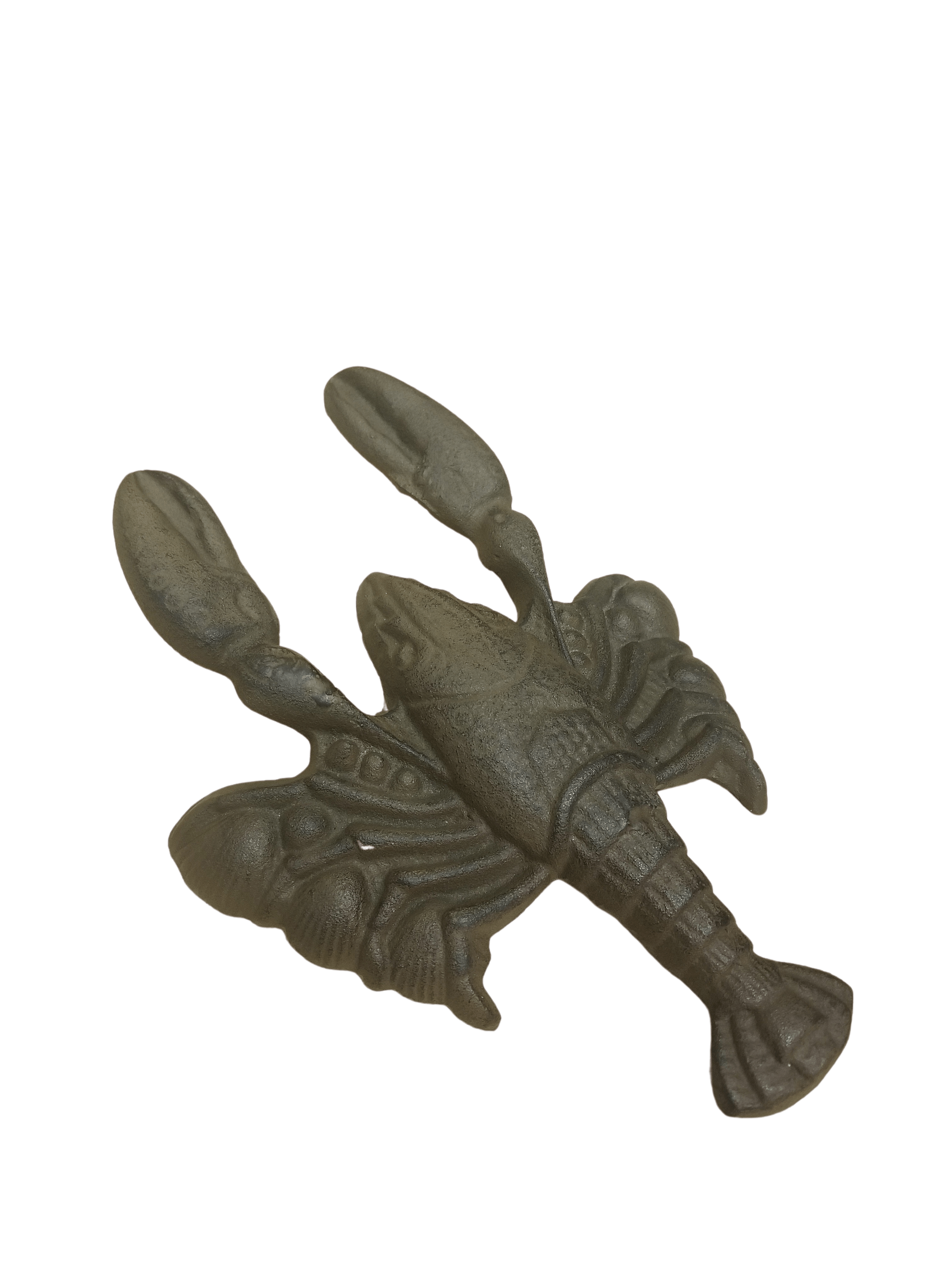 Cast Iron Boot Jack Lobster Crawfish Rustic Brown