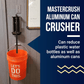 Aluminum Can Crusher Wall Mounted For Recycling - Soda Can Crusher And Plastic Bottle Crusher - Heavy Duty Can Smasher Can Crusher Carver's Olde Iron 