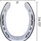 3.5" Cast Iron Metal Horseshoe Set - Easy to Weld Carver's Olde Iron 