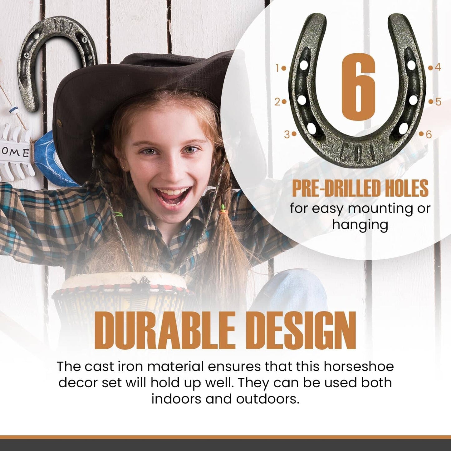 3.5" Cast Iron Metal Horseshoe Set - Easy to Weld Carver's Olde Iron 