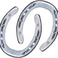 3.5" Cast Iron Metal Horseshoe Set - Easy to Weld Carver's Olde Iron 