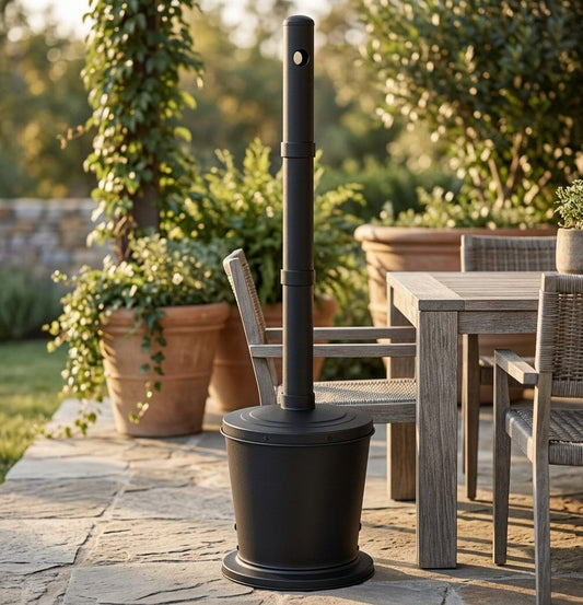 Galvanized Steel Outdoor Cigarette Butt Disposal Metal Receptacle Carver's Olde Iron 