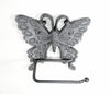 Butterfly Toilet Paper Holder Cast Iron with matching hardware Rustic Clear Finish Bathroom bathroom accessory Carvers Olde Iron 