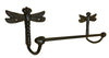 Dragonfly Towel Bar 24" Cast Iron Brown Finish bathroom accessory Carvers Olde Iron 