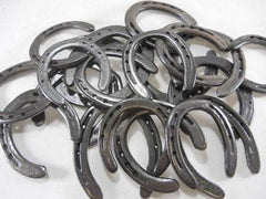 10 Pc Cast Iron Horseshoes Crafting HS3 5" x 5" horseshoe Carvers Olde Iron 