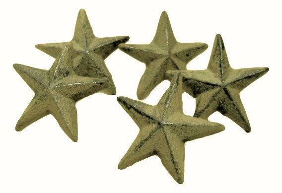 40pc Western 2" Nail Star Cast Iron for Crafts All-Purpose Craft Supplies Carvers Olde Iron 
