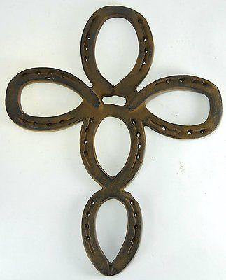 Large 16 1/2 Cast Iron Horseshoe Cross wall hanging – Carvers Olde Iron