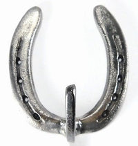 Natural Horseshoe Towel Bar 24" Cast Iron Western Decor Kitchen or Bath