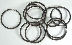 20pc 4.5" Round Welded 1/4" Steel Rings Crafting Hoops All-Purpose Craft Supplies Carvers Olde Iron 