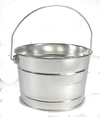72 piece case Galvanized Square buckets 4" x 4" x 3"  Waterproof