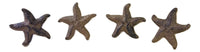 10 Cast Iron Anchor Wall Hooks with Hardware brown rustic finish