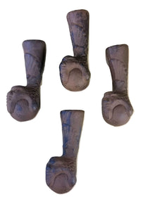 6pc Cast Iron 2" Balls Finials Crafts