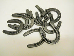 40 pc Pony Size Cast Iron Horseshoes for Crafting 3 1/2"x 3" horseshoe Carvers Olde Iron 