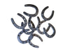 HSMINI - 25 pc Cast zinc Horseshoes 2" x 1 3/4" (Possibly for Unicorns) horseshoe Carvers Olde Iron 