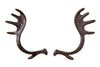 2 pc Cast Iron Rustic Brown Deer Antler Door and Cabinet Pulls knob and pulls na 