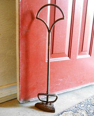 19" Cast Iron SadIron Doorstop w/Handle Doorstops Carvers Olde Iron 