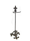 Fleur Fluer de Lys Toilet Paper Stand Portable Cast Iron bath accessories Carvers Old Iron 