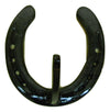 Black Cast Iron Single Horseshoe Wall Hook coat hat keys Wall Hooks & Hangers Carvers Olde Iron 