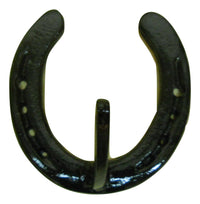 Natural Cast Iron Horseshoe Coat 2 Hook rack w/hardware