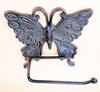 Butterfly Toilet Paper Holder Cast Iron Rustic Brown Finish for Bathrooms bath accessories Carvers Olde Iron 