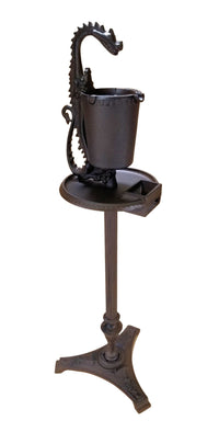 Black Cast Iron NO SMOKING sign indoors or outdoors