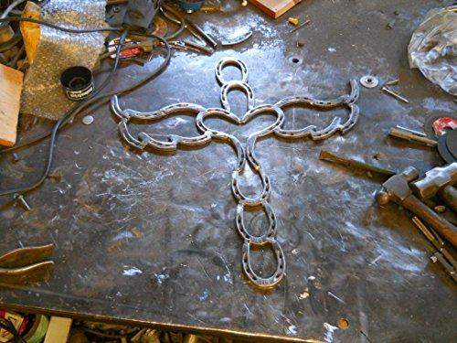 Horseshoe Angel Cross 23 tall x 21 wide Large Wall Hanging – Carvers Olde  Iron