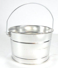 3 pc Galvanized Bucket w/Handle 1 Qt -128